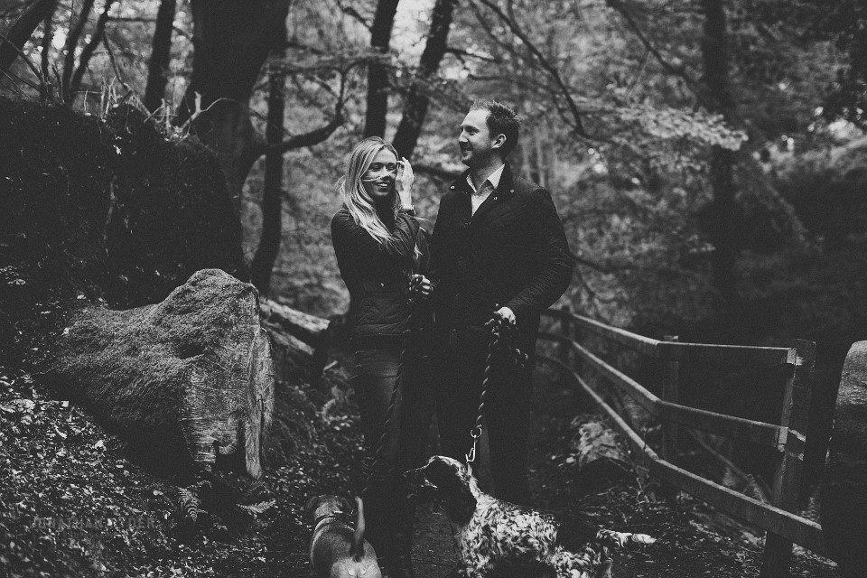 Natural, candid engagement photography