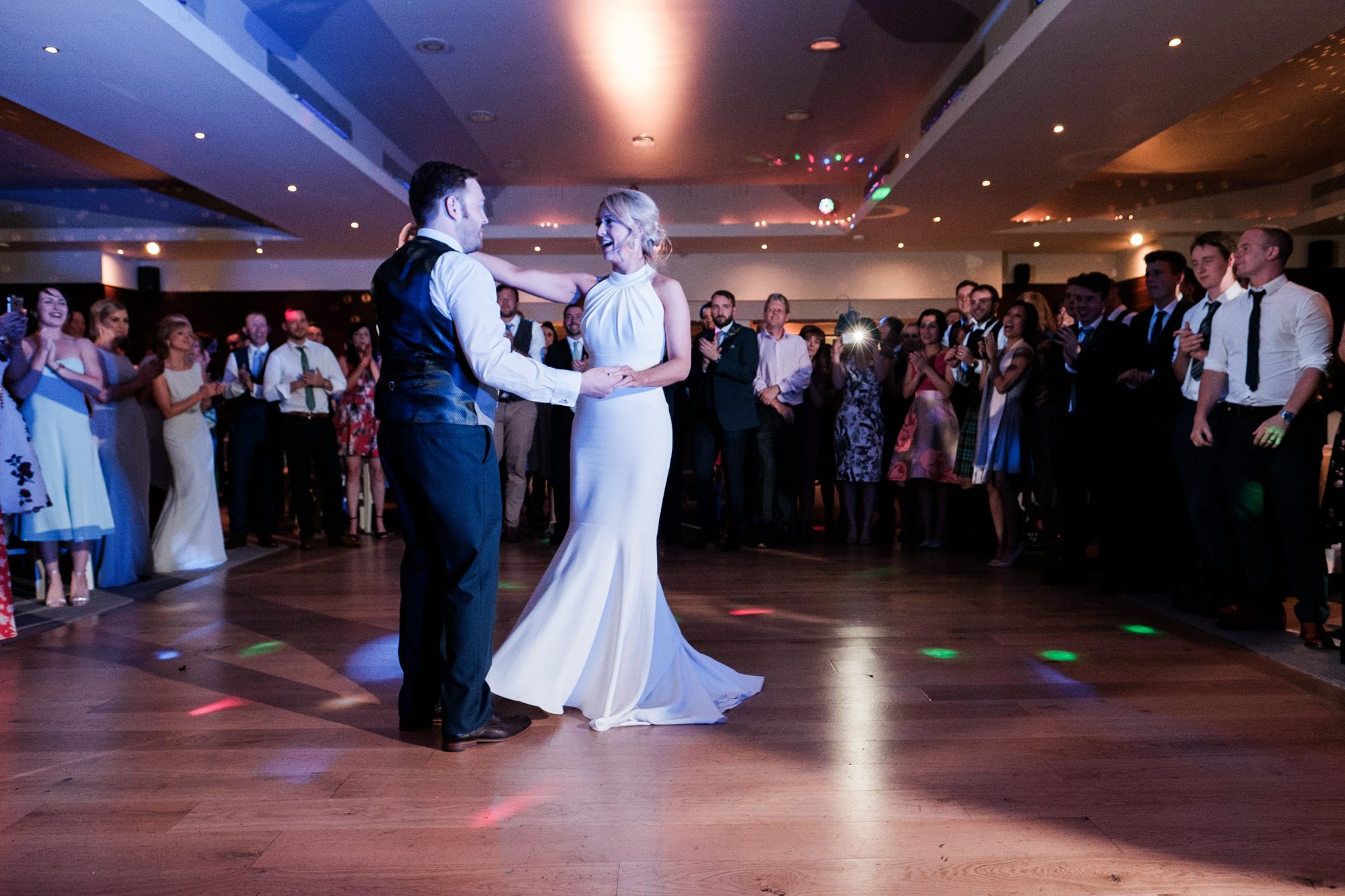dance floor wedding photos