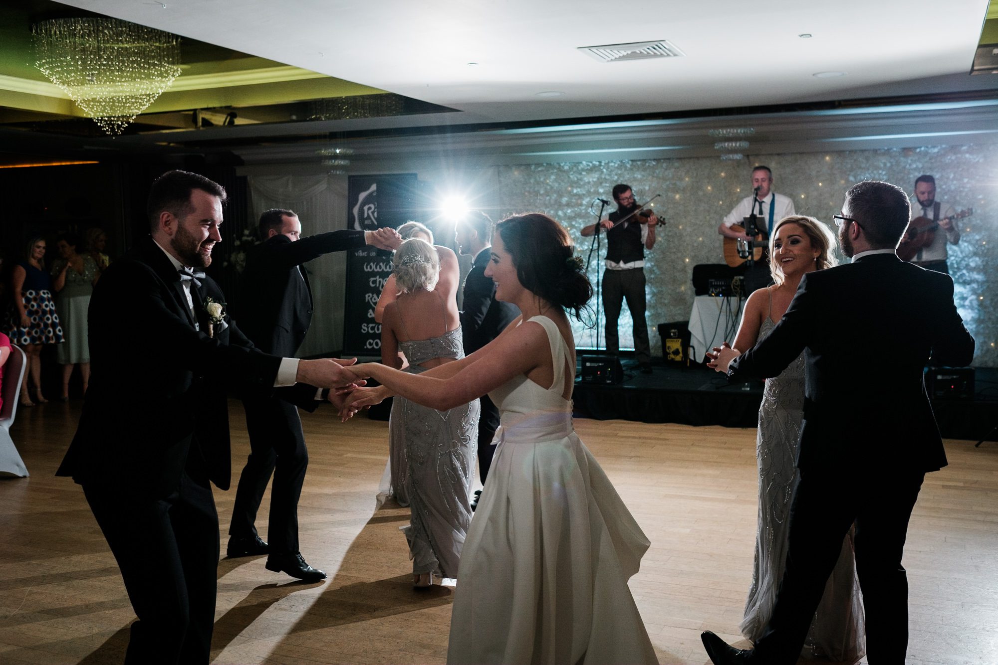 dancing with bridal party