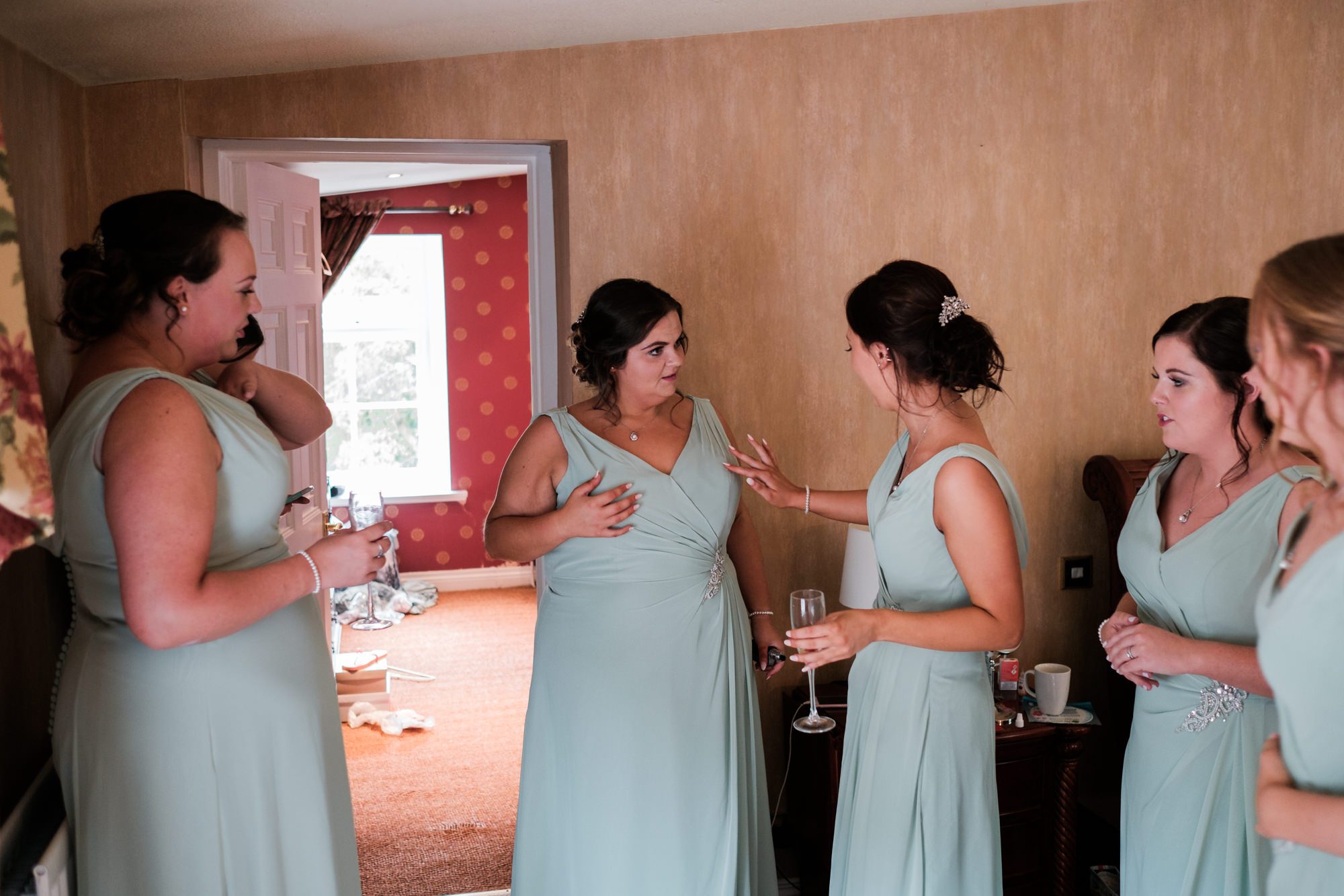bridesmaids at The Old Rectory in Strangford