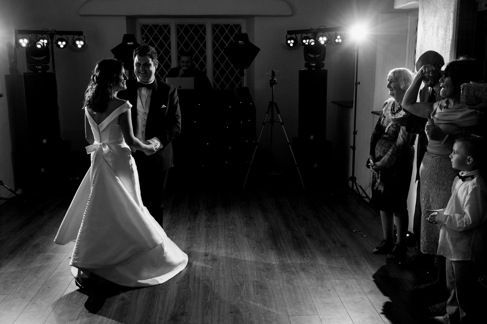 first dance with mum and family looking on
