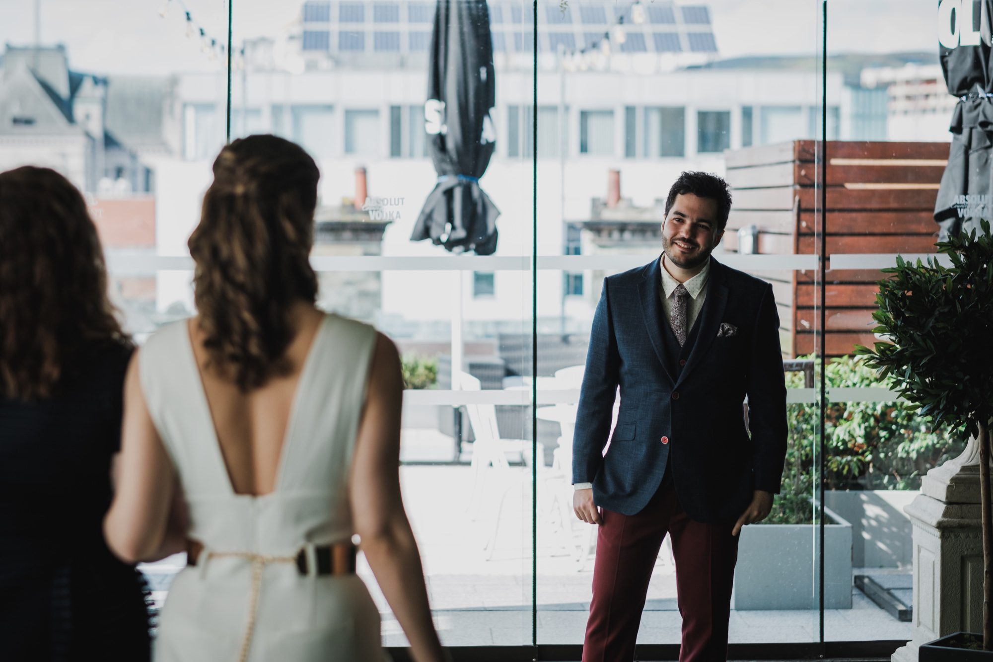 Intimate wedding at the Merchant Hotel